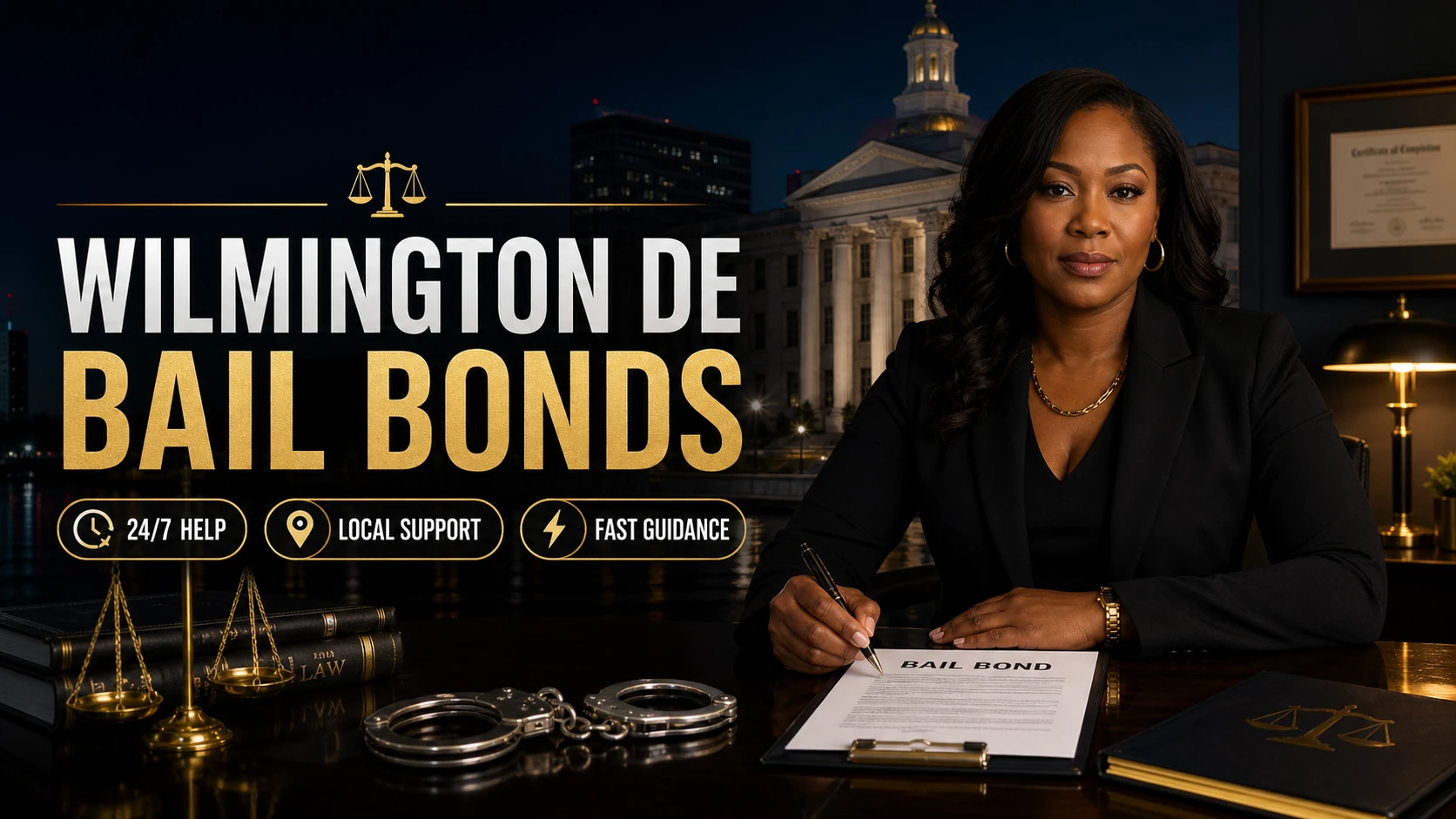 Wilmington DE bail bonds 24/7 local support by A Way to Freedom Bail Bonds